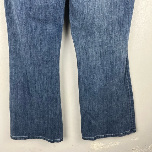 Soft Surroundings Bootcut Jeans High Waisted Petite Large Pockets Stretch - Picture 7 of 9